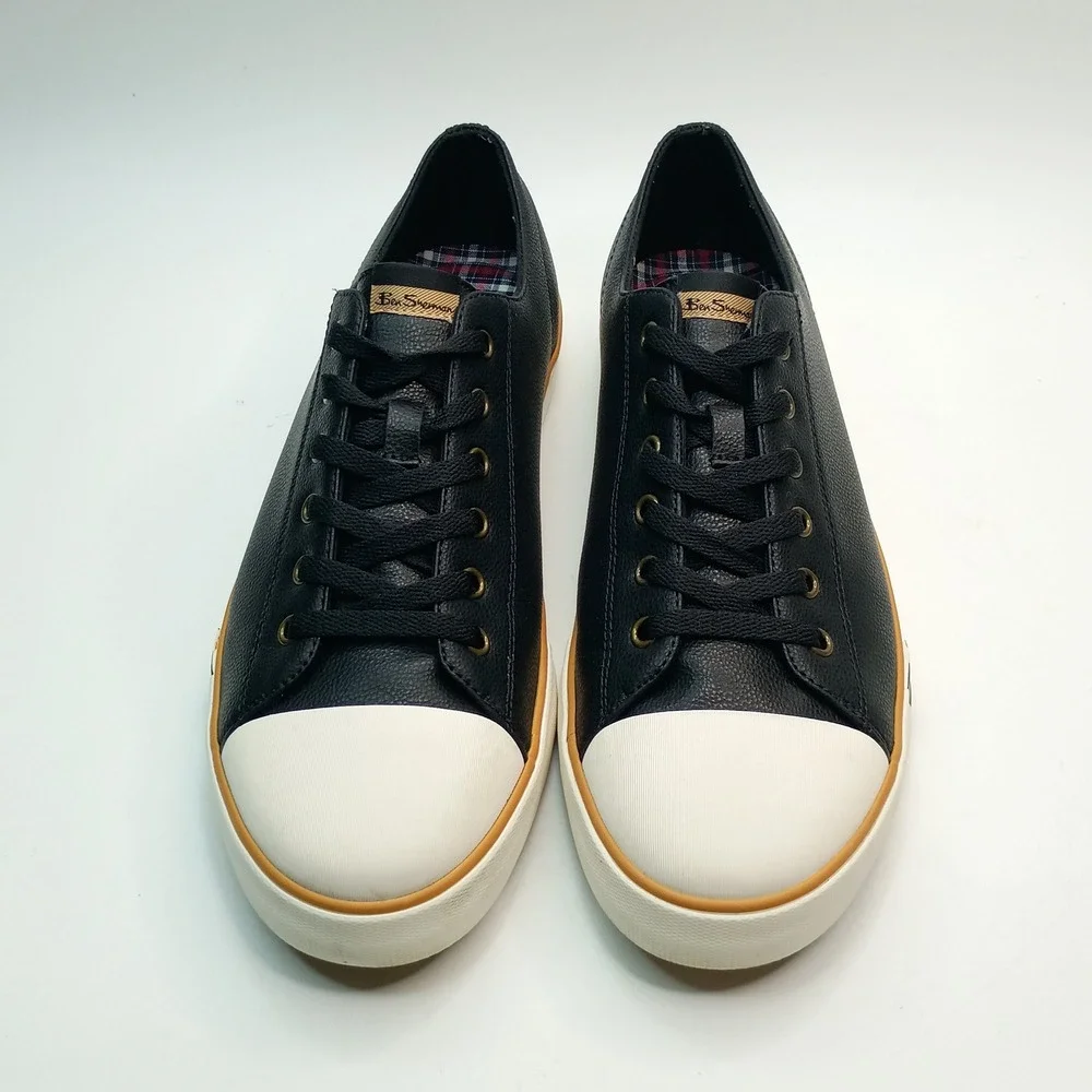 Ben Sherman Dorset Lo LX Men Size 10.5 Black Memory Foam Sneakers